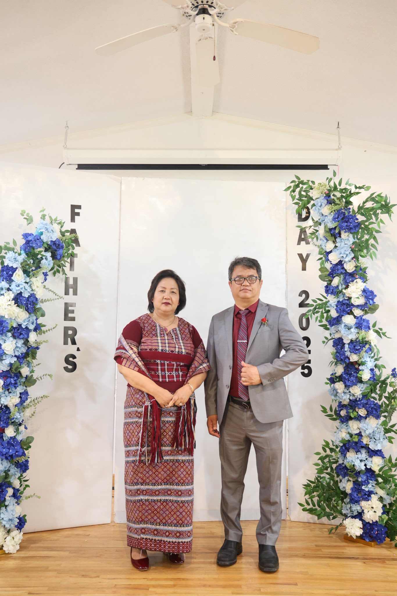 Rev. Stephen Hmung Lian, pastor of Immanuel Lai Baptist Church, in traditional Chin dress